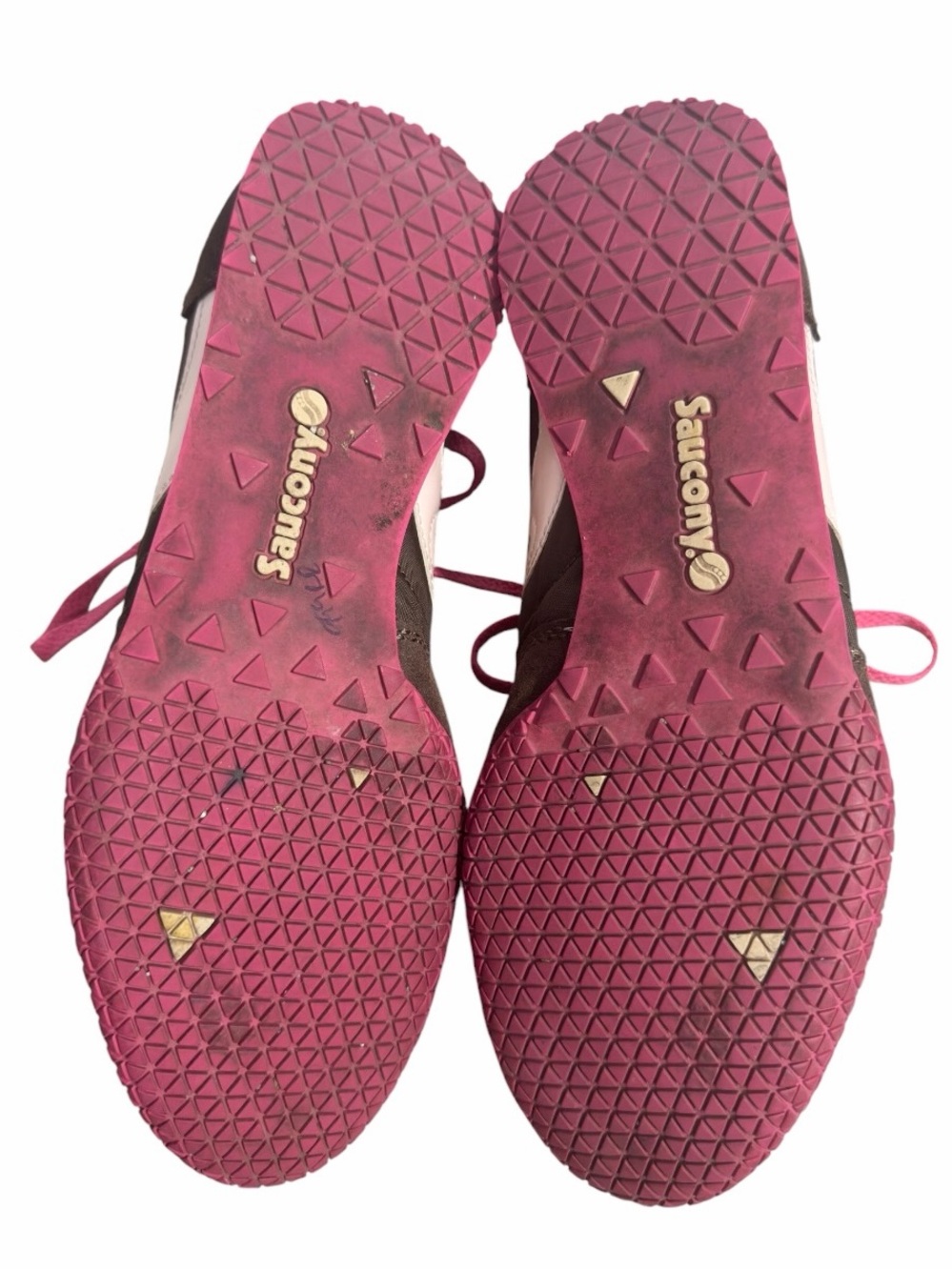 Saucony Bullet Sneakers Women’s 12 Brown Pink Suede Nylon Retro Low Top Running - Picture 8 of 10